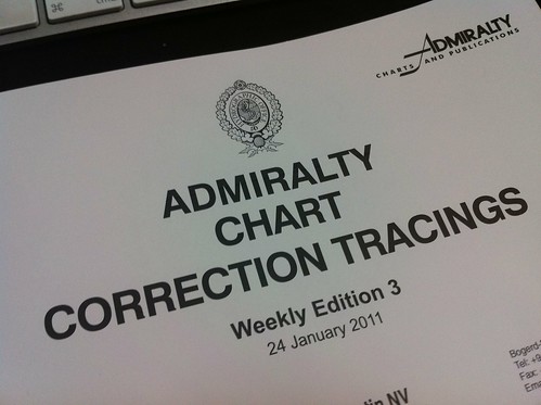 Admiralty Chart Correction Tracings