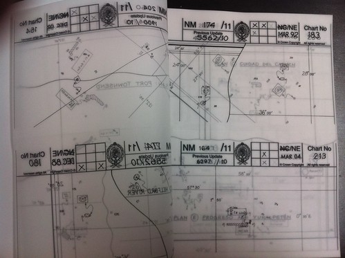 Admiralty Chart Correction Tracings