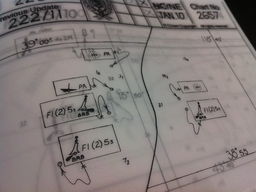 Admiralty Chart Correction Tracings