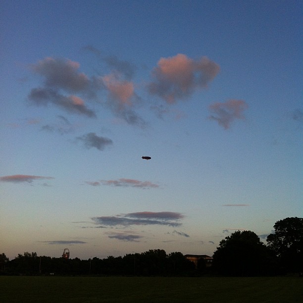 Blimp over the Olympic Park